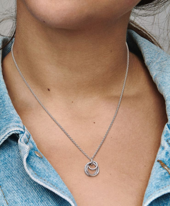 Family Always Encircled Pendant Necklace