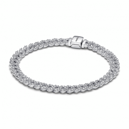 Pandora Timeless Pavé Cuban Chain Bracelet – Stylee